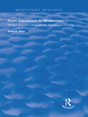 cover image of From Classicism to Modernism